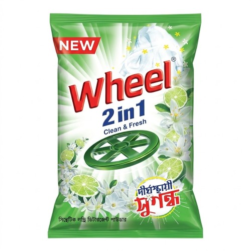 Wheel Washing Powder 2in1 Clean &amp;amp; Fresh 200gm - Unilever