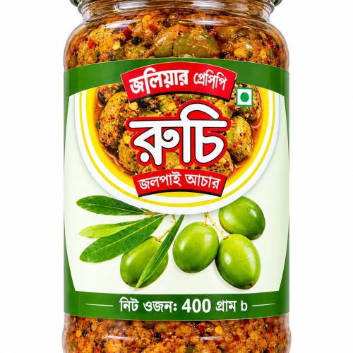 Dolly&amp;#039;s Recipe Ruchi olive pickle 400gm - Square